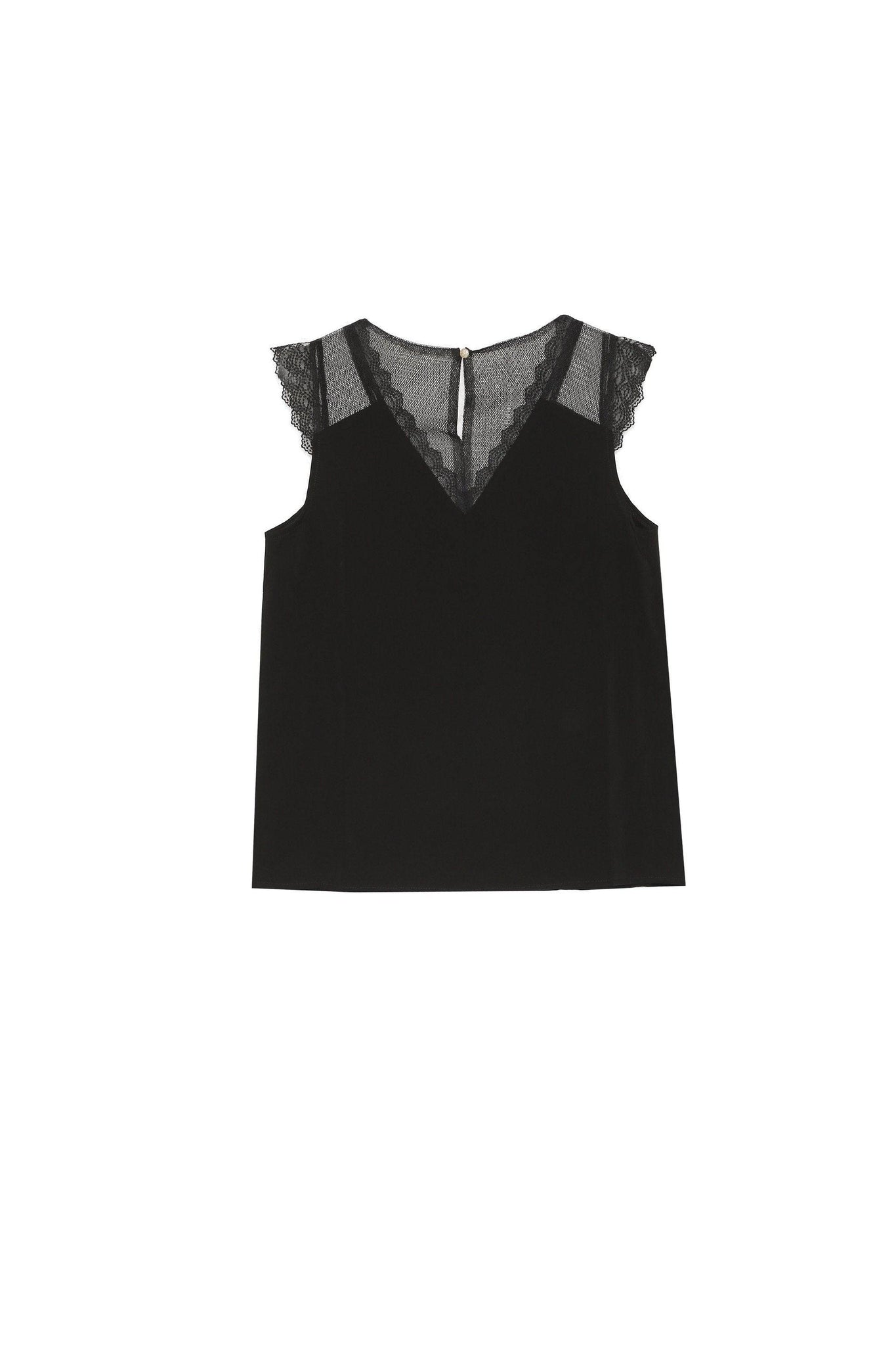 Grace & Mila Black Short-Sleeve Woven Top - Your Style Your Story