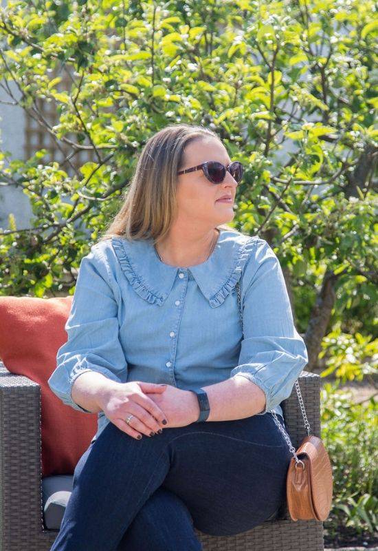 The Jane Denim Shirt with Peter Pan Collar Your Style Your Story