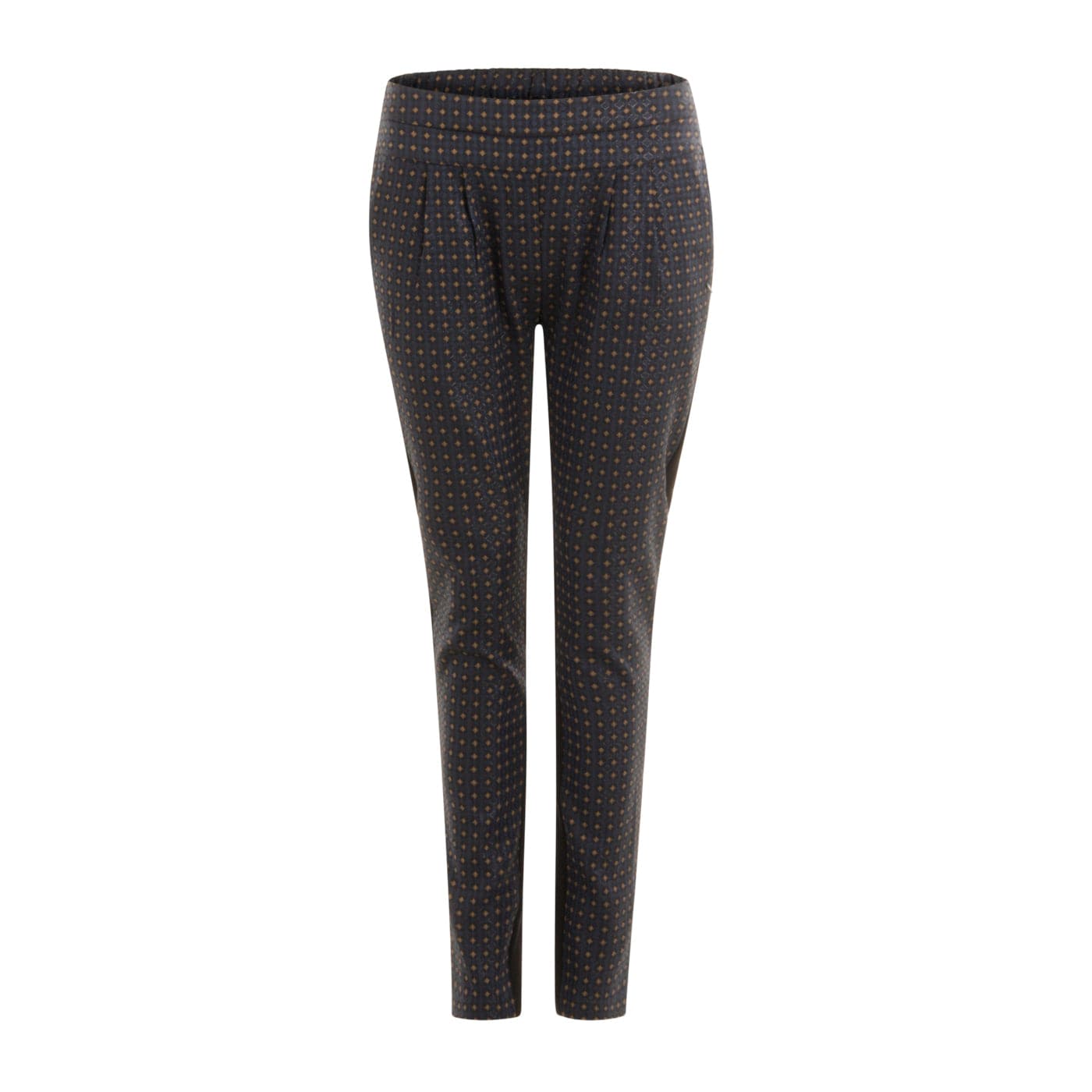 Coster Copenhagen dark blue trousers in jacquard w. lurex - Your Style Your Story