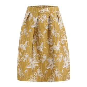 Coster Copenhagen Gold Skirt in Jacquard - Your Style Your Story