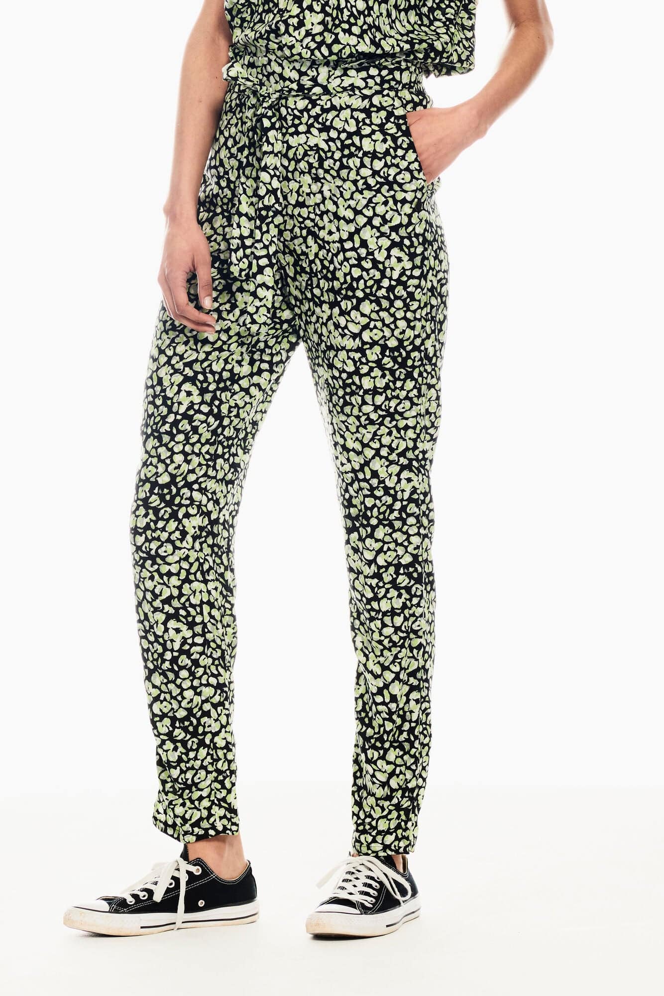 Garcia black trousers with dotted print - Your Style Your Story