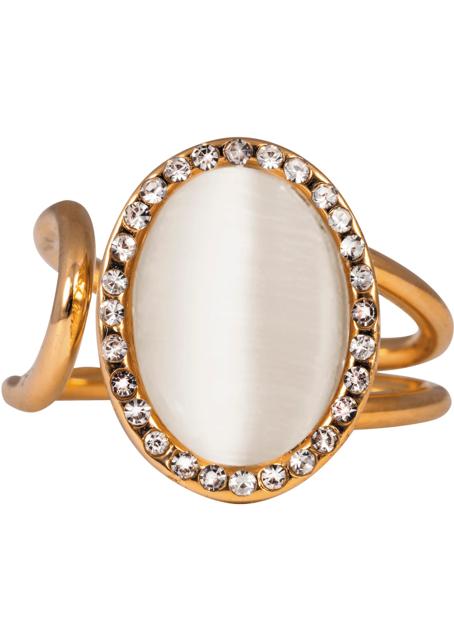 IOAKU Elipse Sparkle Gold Ring - Your Style Your Story