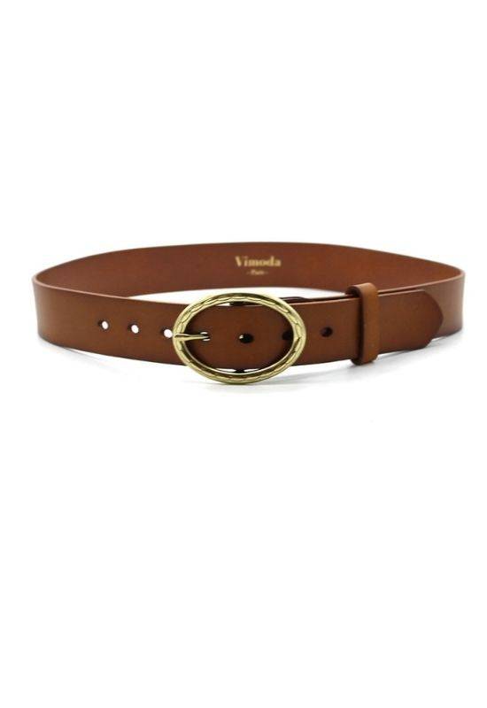 Vimoda Brown Belt with Oval Buckle - Your Style Your Story