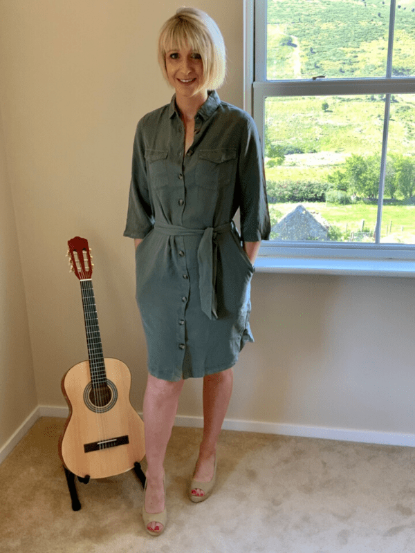 Garcia Army Green Dress with Front Buttons - Your Style Your Story