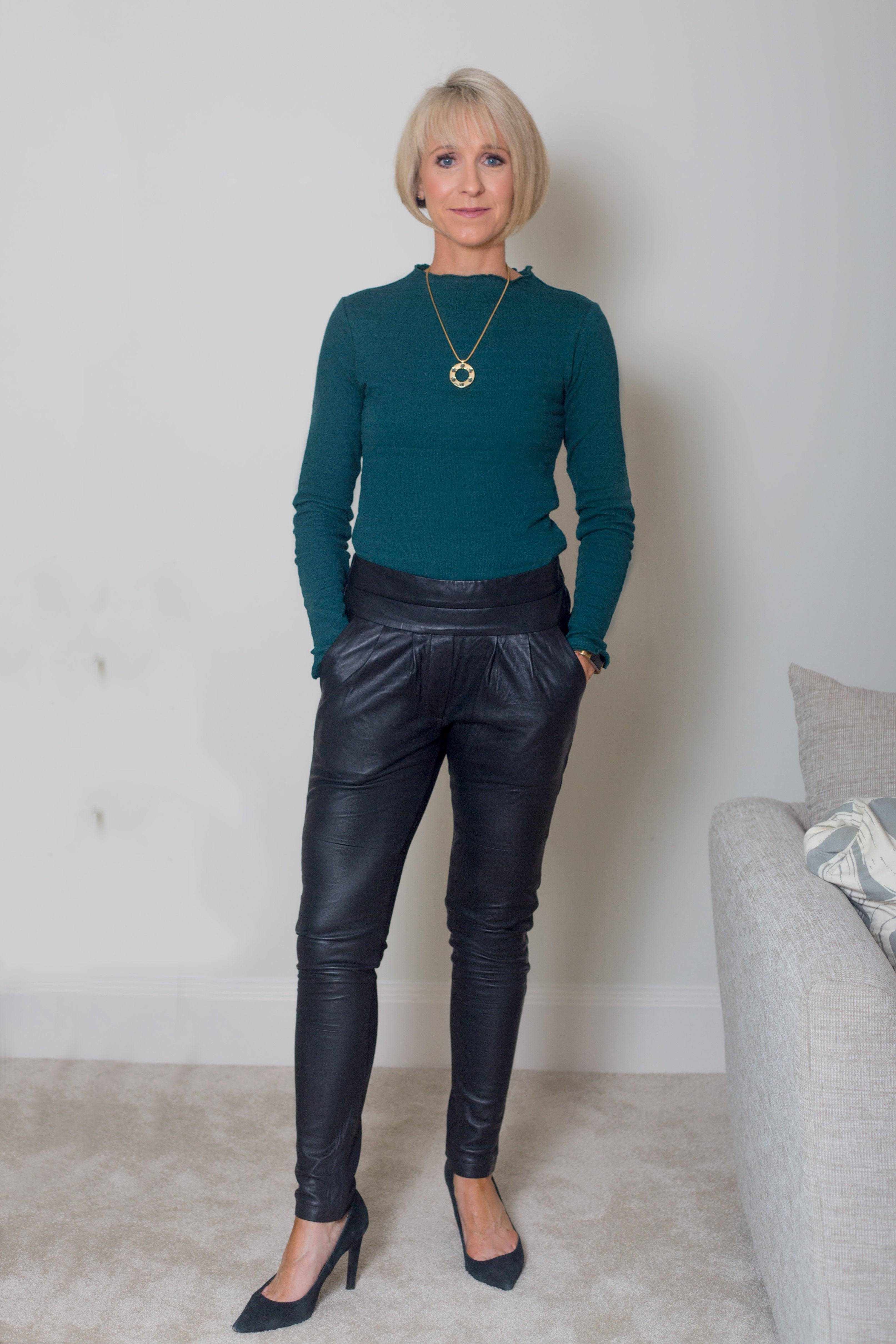 Coster Copenhagen Leather Trousers with a Jersey Back - Your Style Your Story