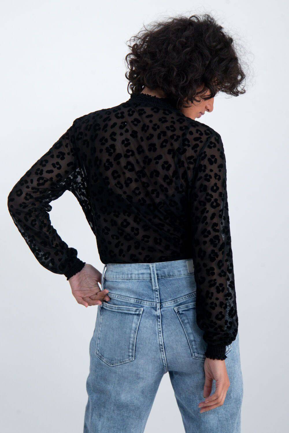 Garcia Black Mesh Top - Your Style Your Story