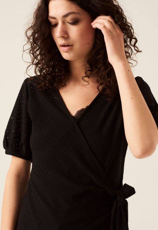 Garcia Black Broderie Anglaise Top - Your Style Your Story