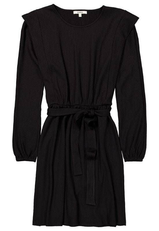 Garcia Black Dress with Tie Belt - Your Style Your Story