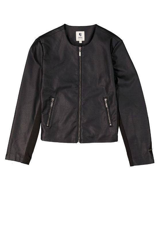 Garcia Black Faux Leather Jacket - Your Style Your Story