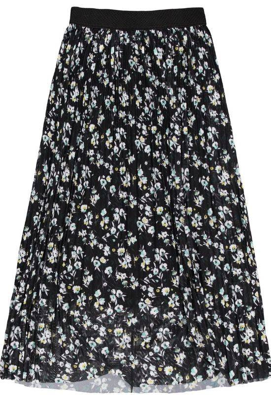 Garcia black mesh skirt with allover flower print - Your Style Your Story