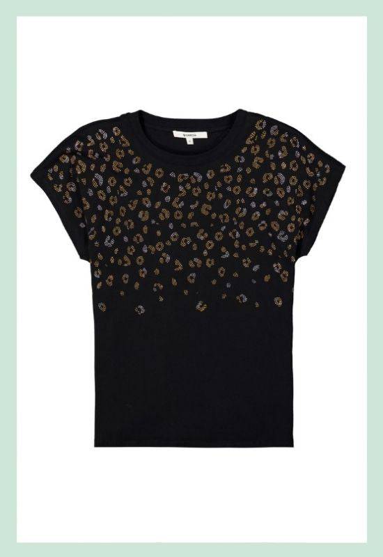 The Naomi - Black Sequin T-shirt - Your Style Your Story