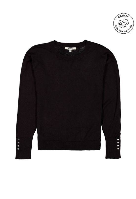 Garcia Black EcoVero Sweater - Your Style Your Story