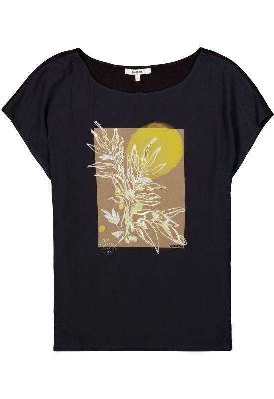 Garcia Black T-shirt with Print - Your Style Your Story