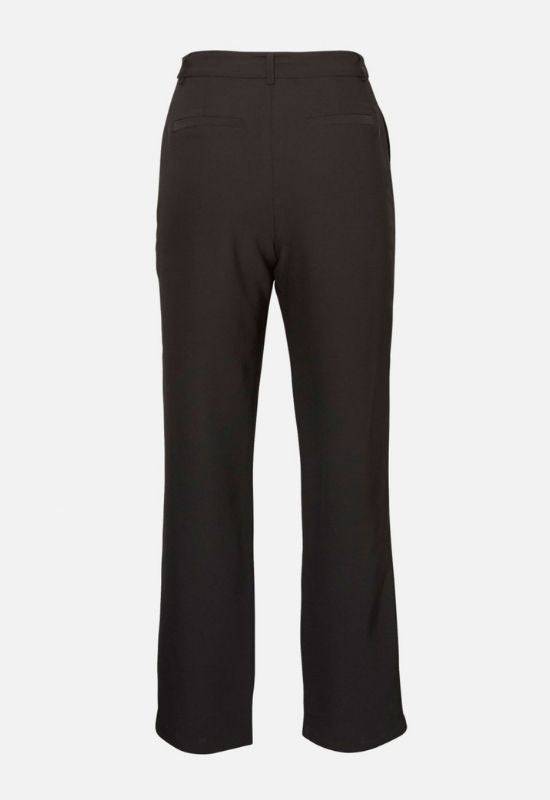 Moss Copenhagen Black Wide Fit Trousers with Tie Belt - Your Style Your Story