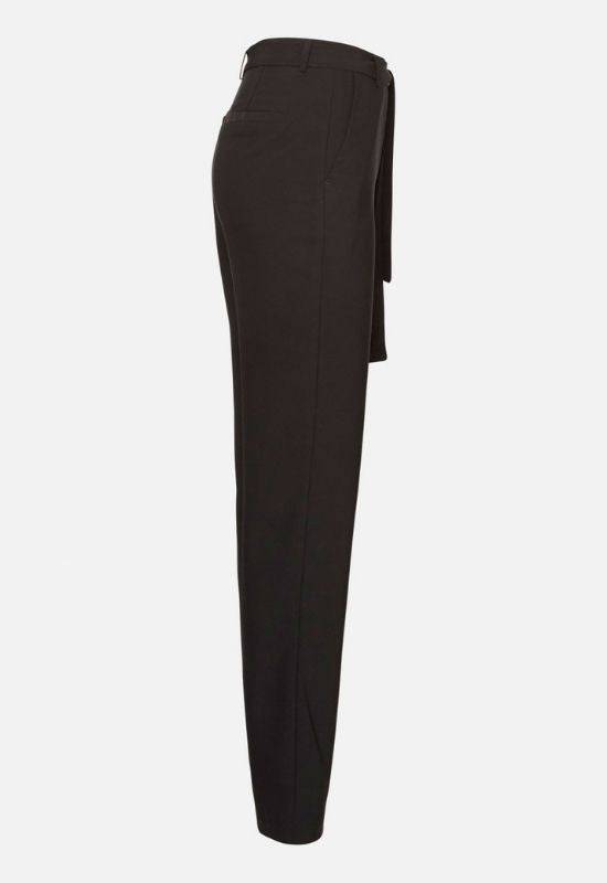 Moss Copenhagen Black Wide Fit Trousers with Tie Belt - Your Style Your Story
