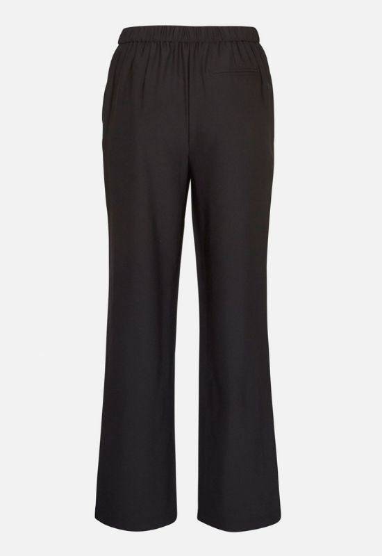 Moss Copenhagen Black Wide Fitted Trousers - Your Style Your Story