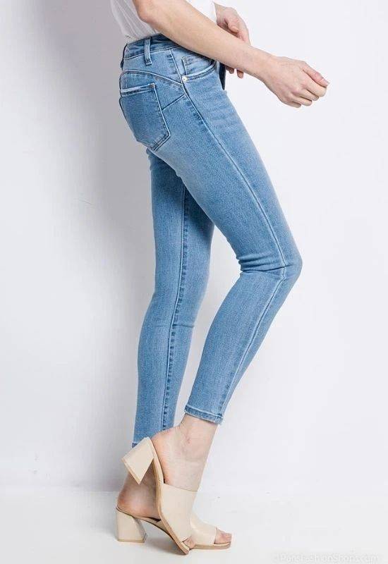 Blue Skinny Push-Up Jeans - Your Style Your Story