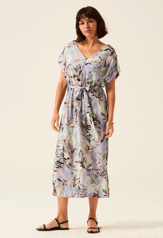 Garcia Blue Dress in Summer Print - Your Style Your Story