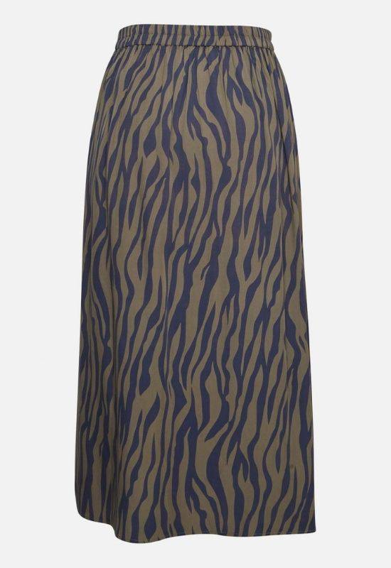 Moss Copenhagen Blue Zebra Print Skirt - Your Style Your Story