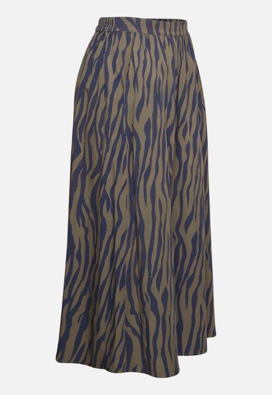 Moss Copenhagen Blue Zebra Print Skirt - Your Style Your Story