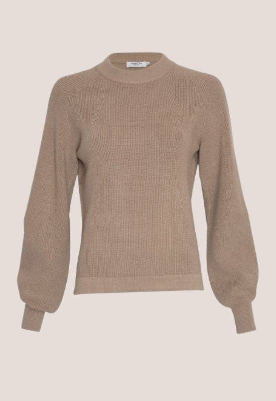 Moss Copenhagen Light Brown Sweater - Your Style Your Story