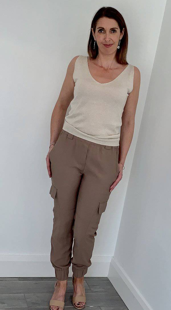 Coster Copenhagen brown trousers with elasticated ankles and side pockets - Your Style Your Story