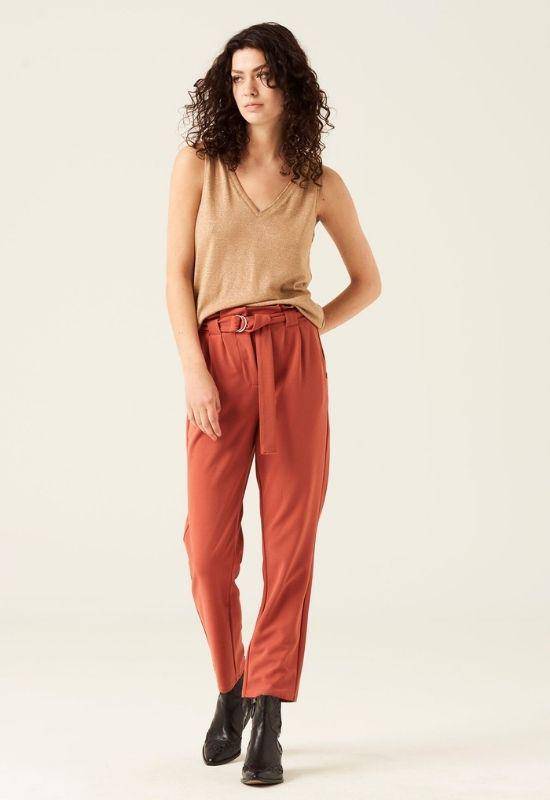 Garcia Burnt Ochre Trousers with Belt - Your Style Your Story