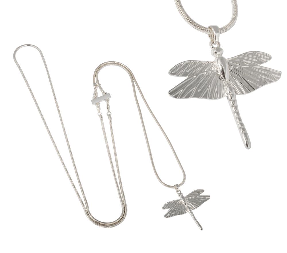 IOAKU The Dragonfly Mini Silver Necklace - Your Style Your Story
