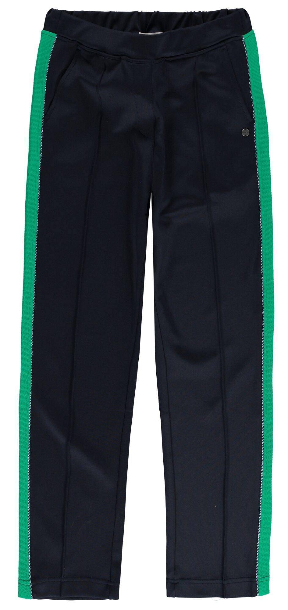 Black Garcia Trousers with Green Stripe - Your Style Your Story
