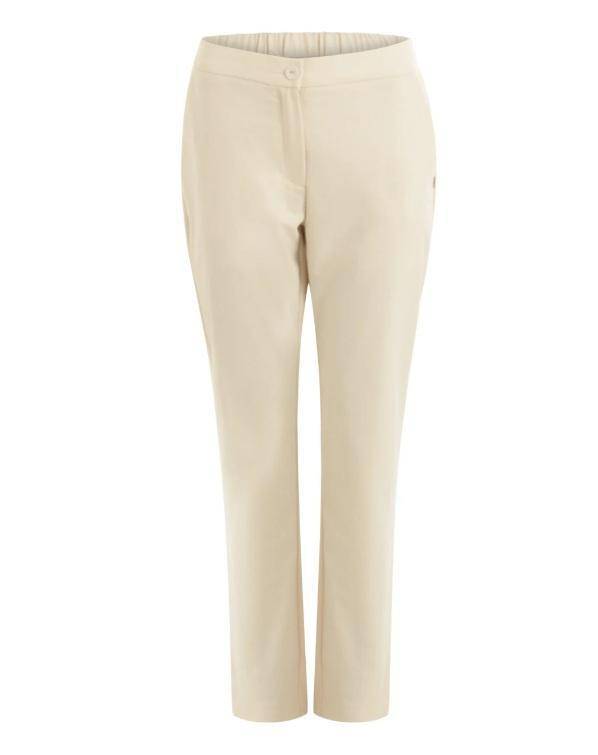 Coster Copenhagen creme trousers w. buttons and back pocket - Your Style Your Story
