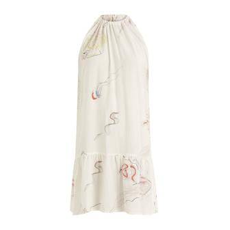 Coster Copenhagen white dress in eco friendly viscose with jellyfish print - Your Style Your Story
