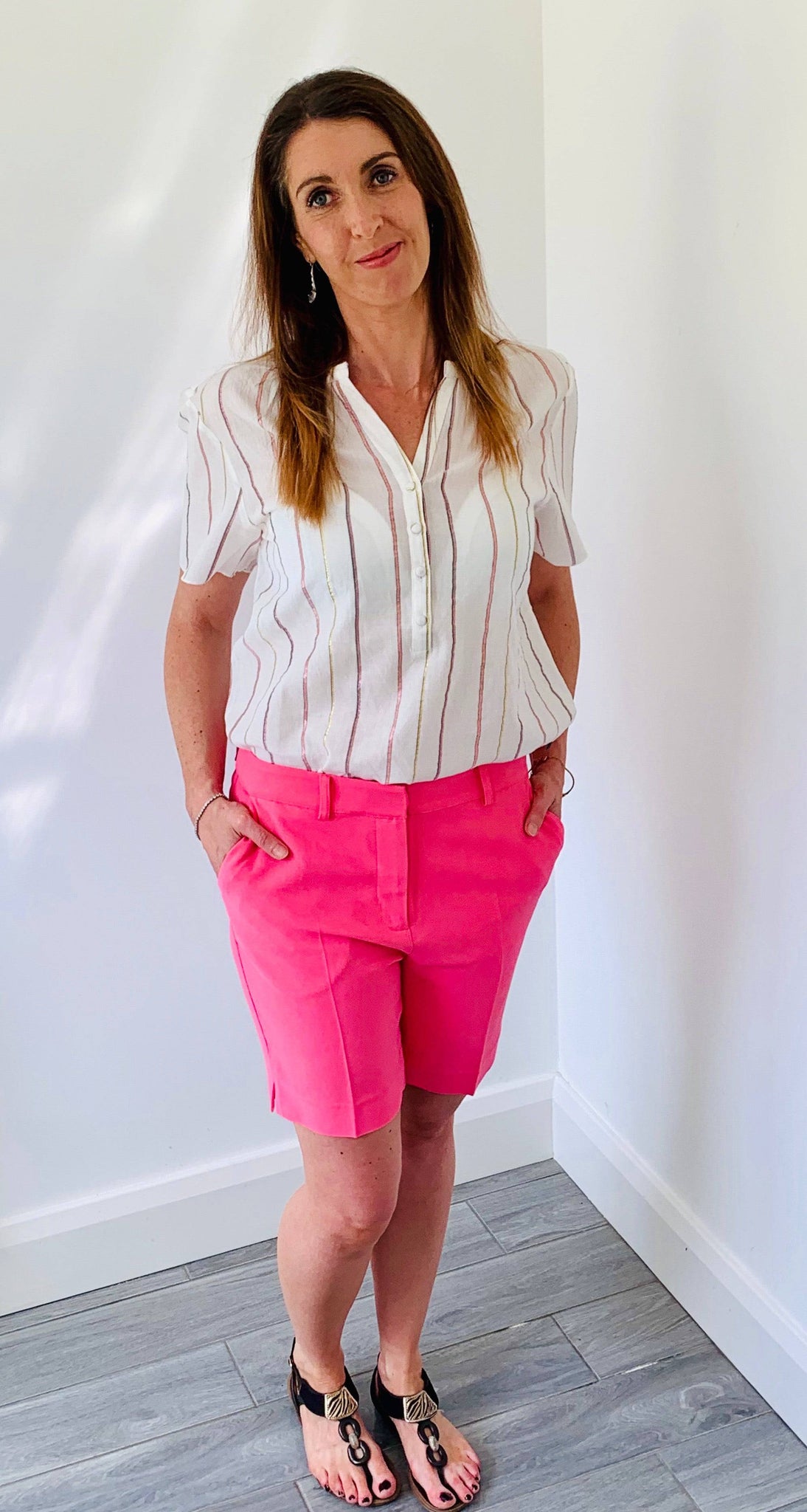 Coster Copenhagen pink shorts w. slanting pockets - Your Style Your Story