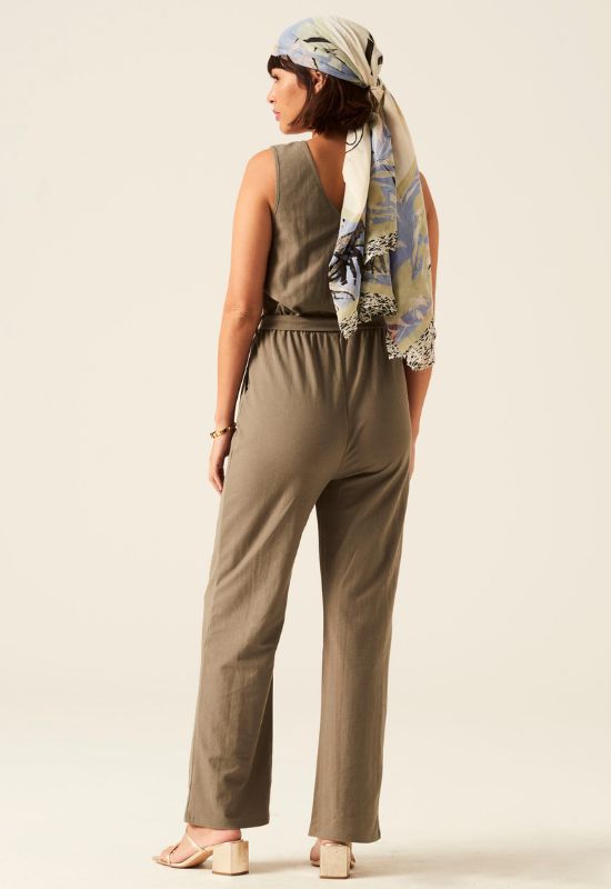 Garcia Khaki Green Jumpsuit - Your Style Your Story