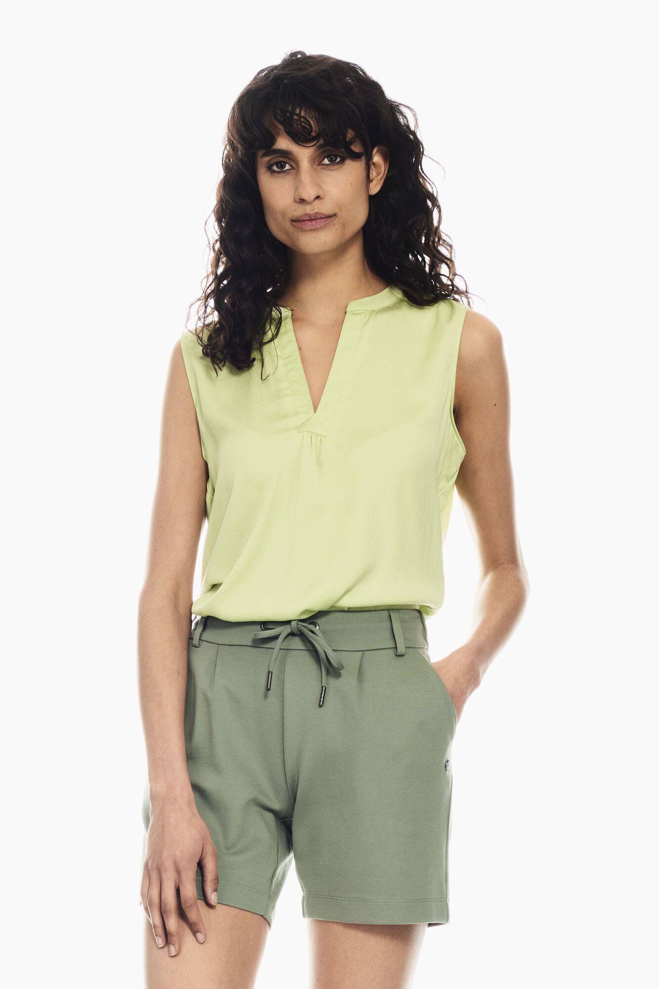 Sleeveless Garcia Pistache Shirt - Your Style Your Story