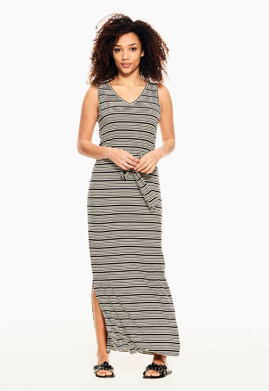 Garcia Long Striped Dress Your Style Your Story