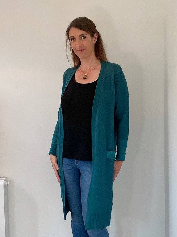 Long Teal Cardigan - Your Style Your Story