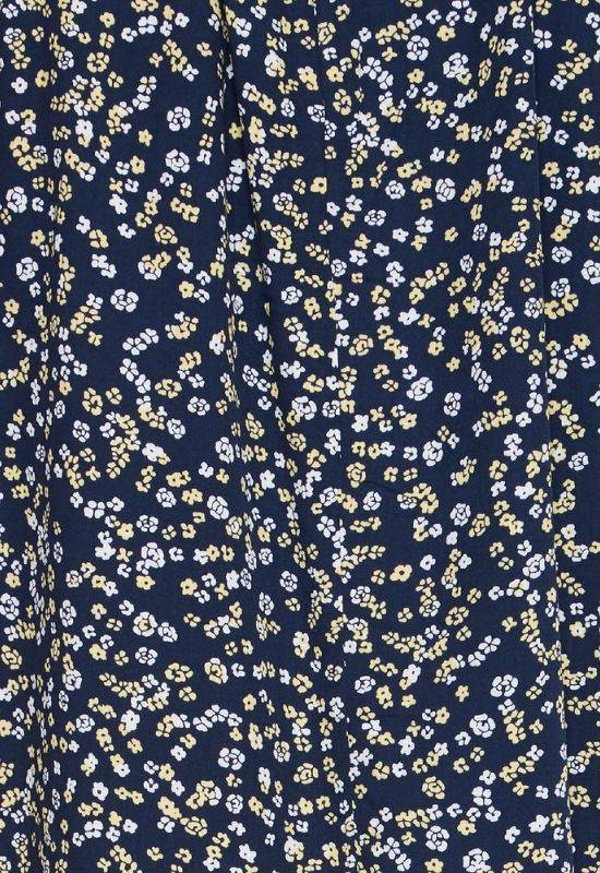 Moss Copenhagen Navy Blouse in Allover Floral Design - Your Style Your Story