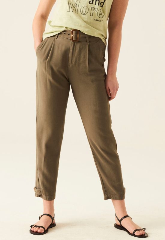 Garcia Khaki Green Trousers - Your Style Your Story