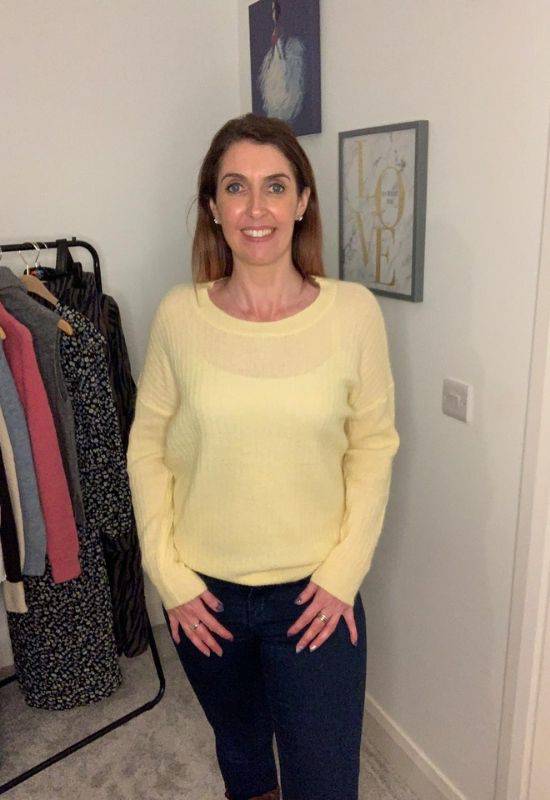 Moss Copenhagen Pale Yellow Mohair Pullover - Your Style Your Story