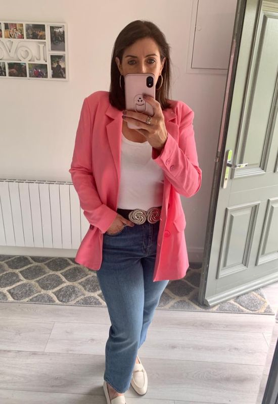 Coster Copenhagen pink suit jacket w. slit at back - Your Style Your Story