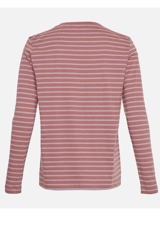 Moss Copenhagen Pink Striped Long Sleeve Tee - Your Style Your Story