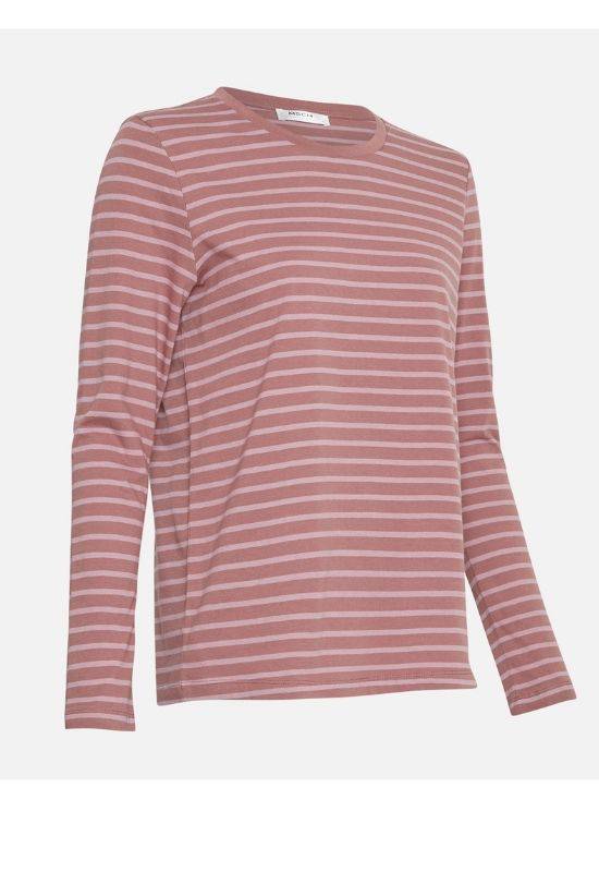 Moss Copenhagen Pink Striped Long Sleeve Tee - Your Style Your Story