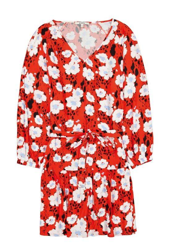 Red Dress Allover Print
