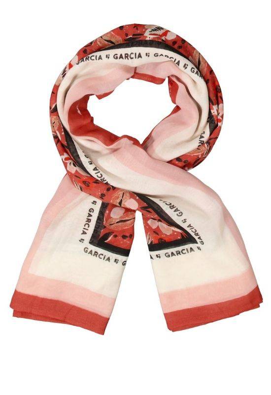 Garcia Red Scarf with Print - Your Style Your Story