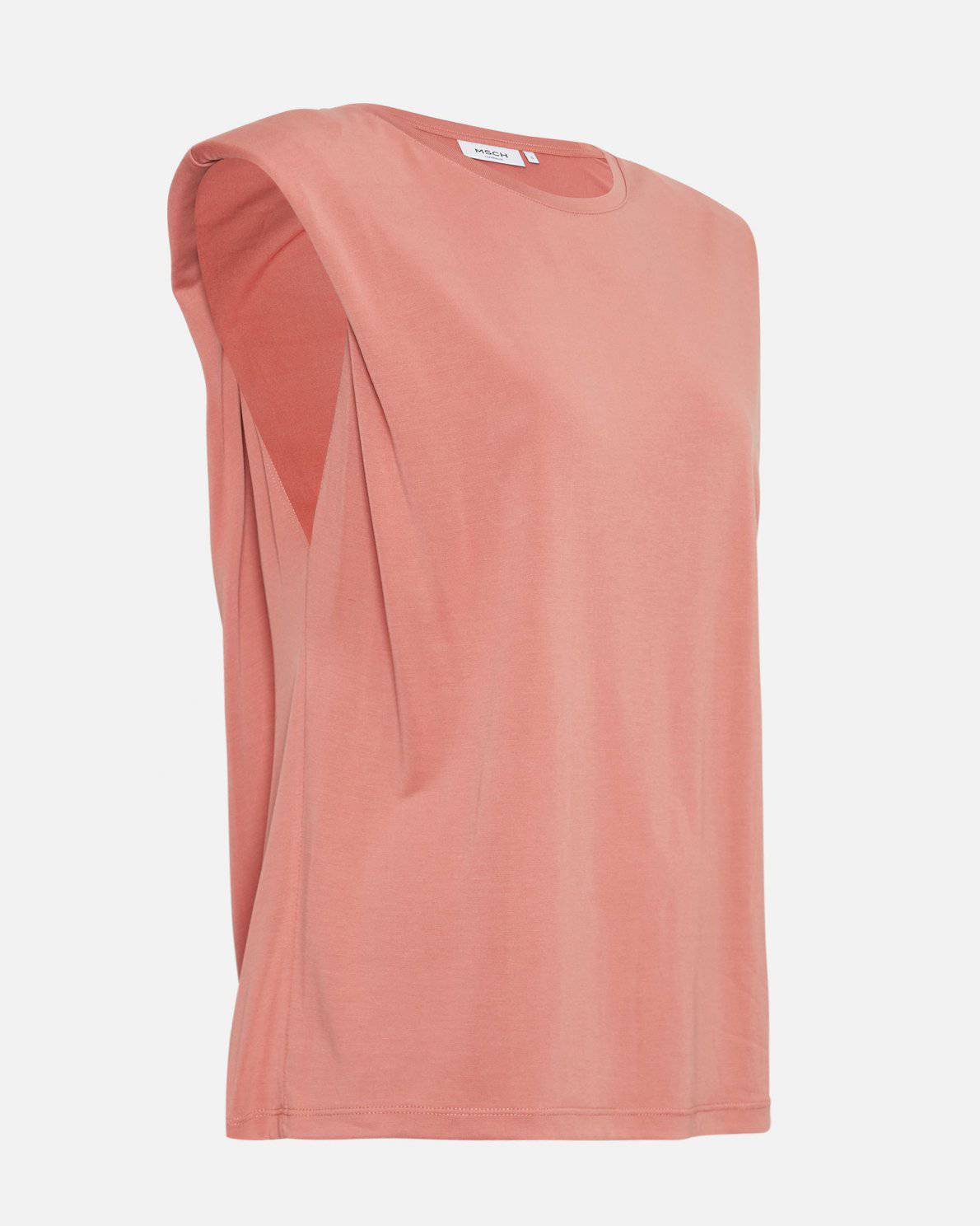 Moss Copenhagen Rose Pink / Black Sleeveless Top - Your Style Your Story