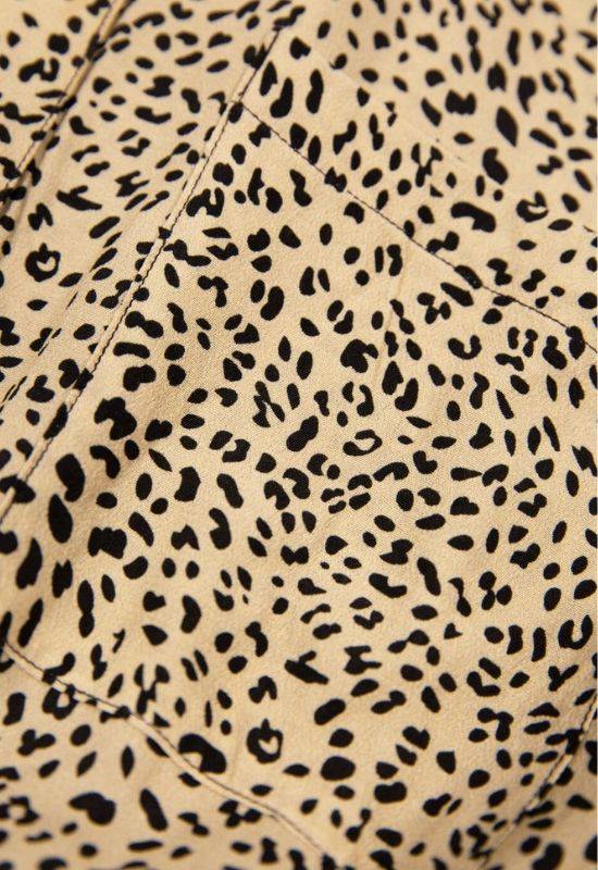 Garcia Tan Dress in Allover Leopard Print - Your Style Your Story