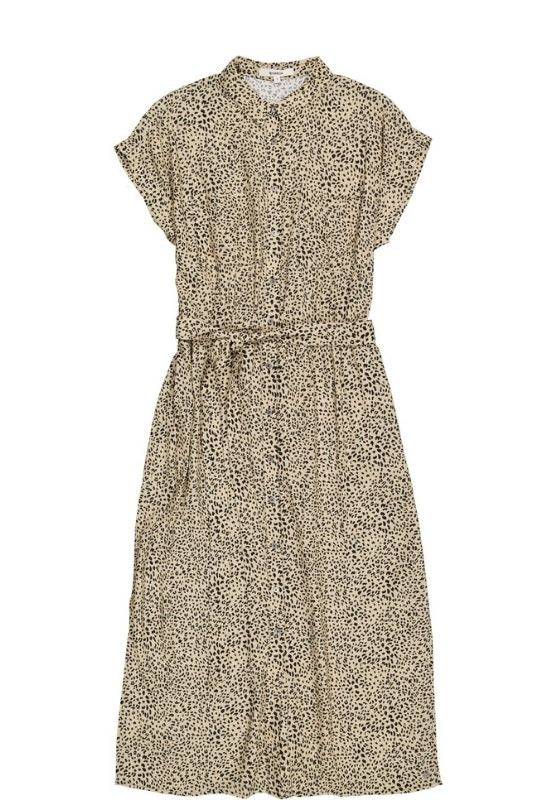 Garcia Tan Dress in Allover Leopard Print Your Style Your Story