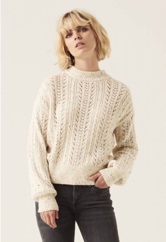 Garcia Vanilla Knit with Hole Pattern - Your Style Your Story