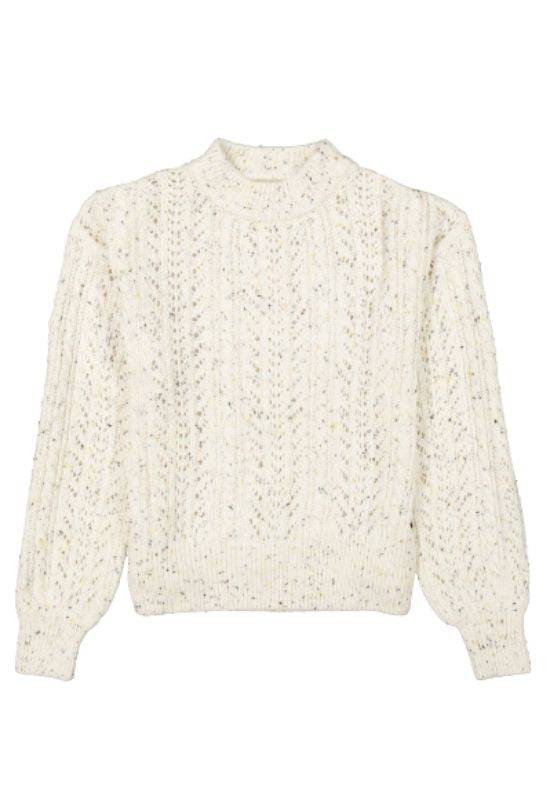 Garcia Vanilla Knit with Hole Pattern - Your Style Your Story