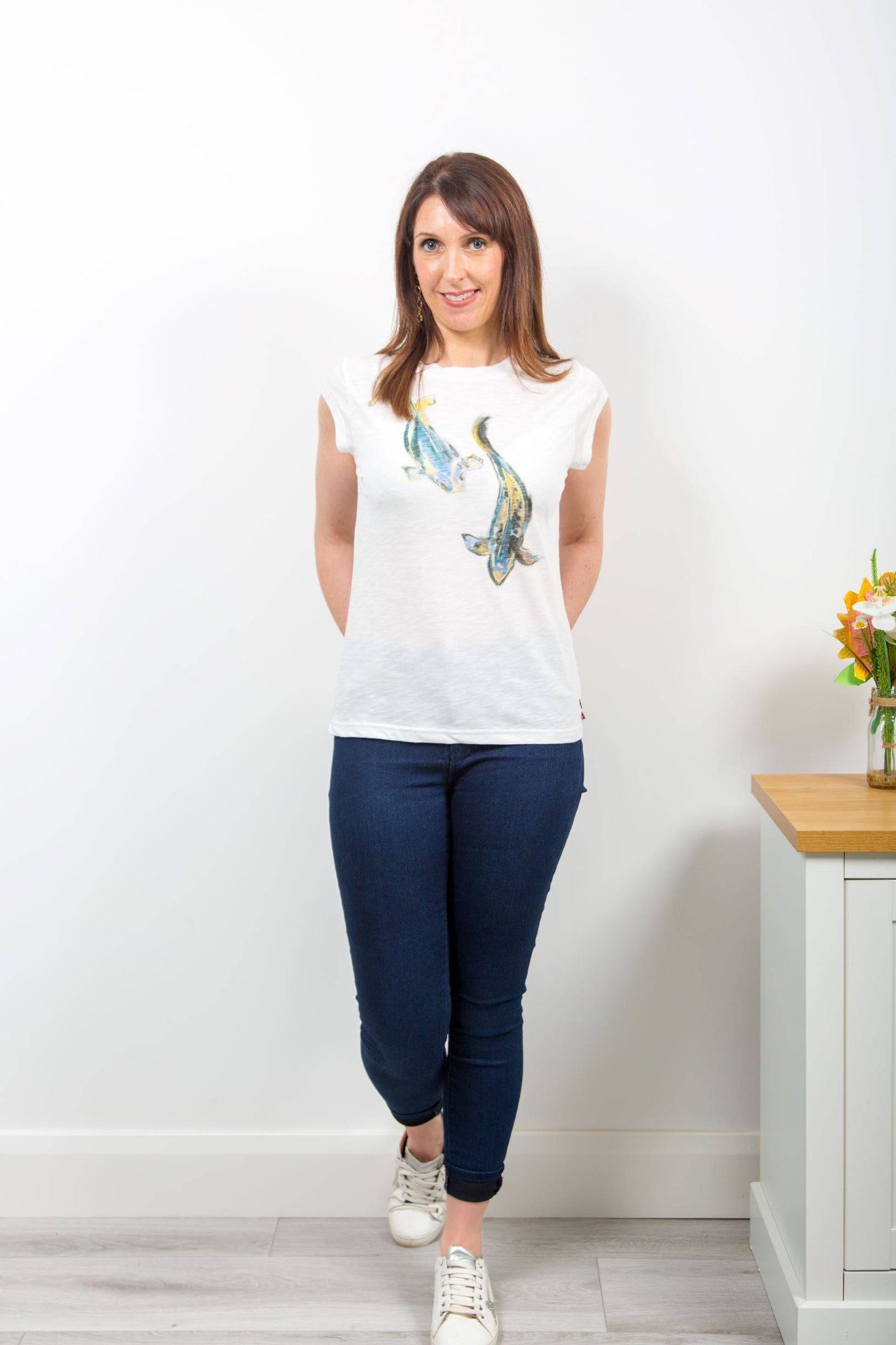 Coster Copenhagen t-shirt with fish print - Your Style Your Story